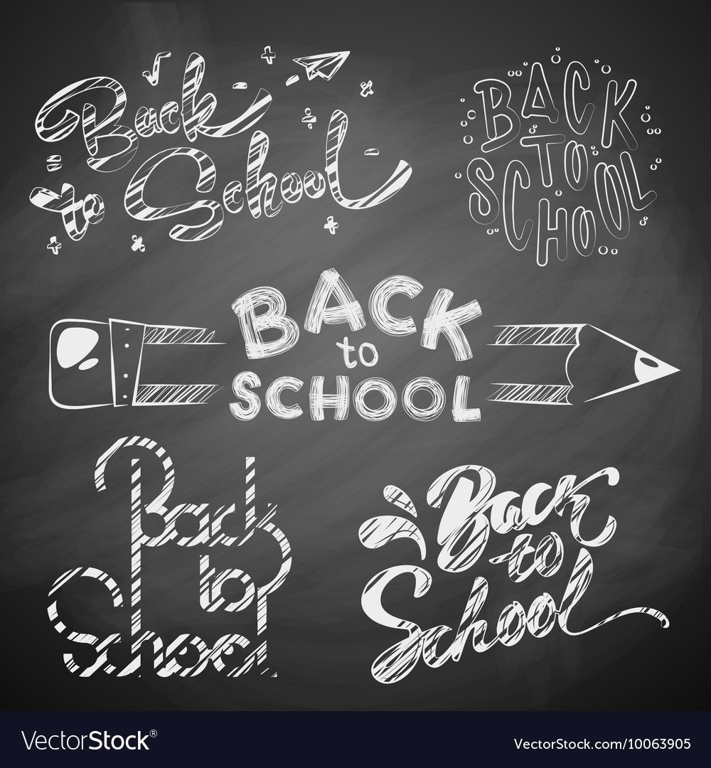 Надпись на меловой доске в школе