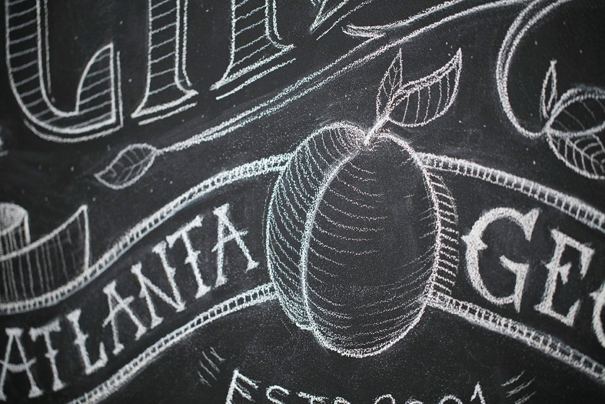 Рисунки мелом