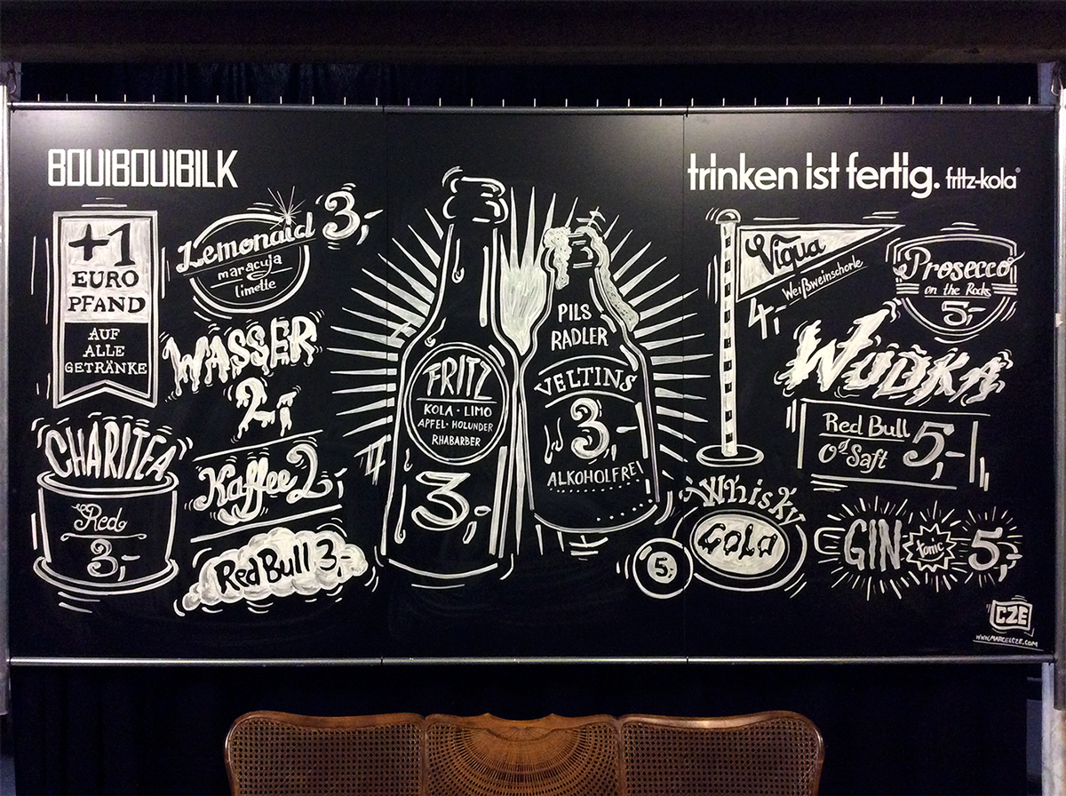 Меловая доска пиво