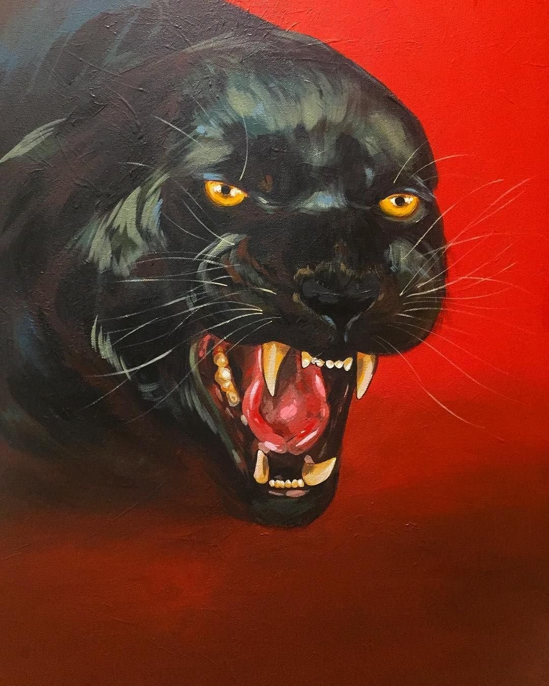 Оскаленная пантера