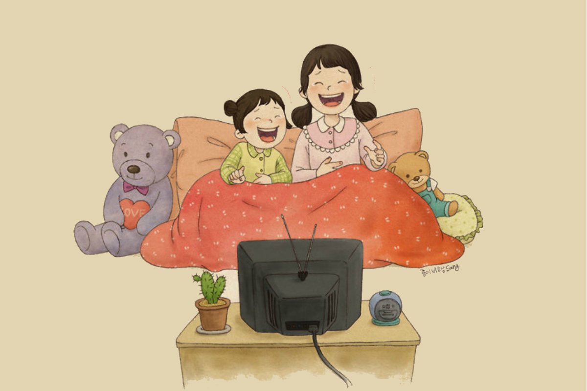 Милые иллюстрации семьи