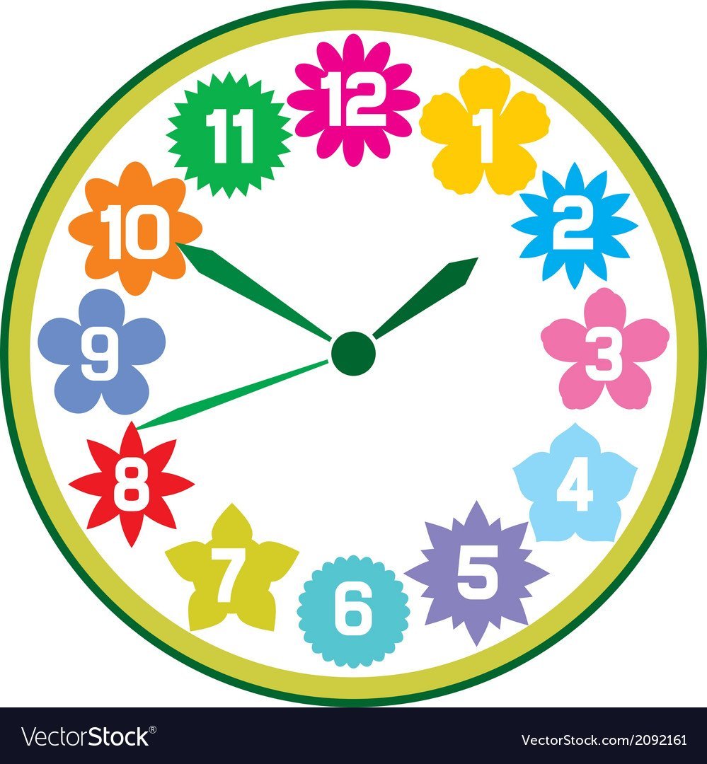 Цветочные часы для детей