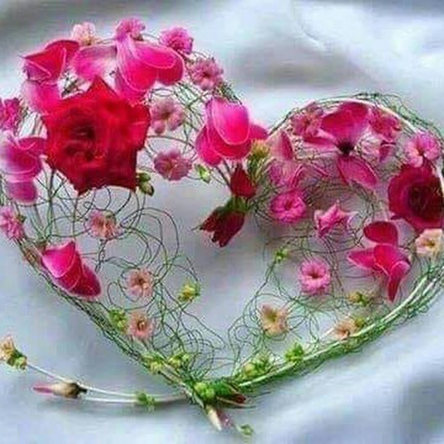 Доброе утро цветы сердце