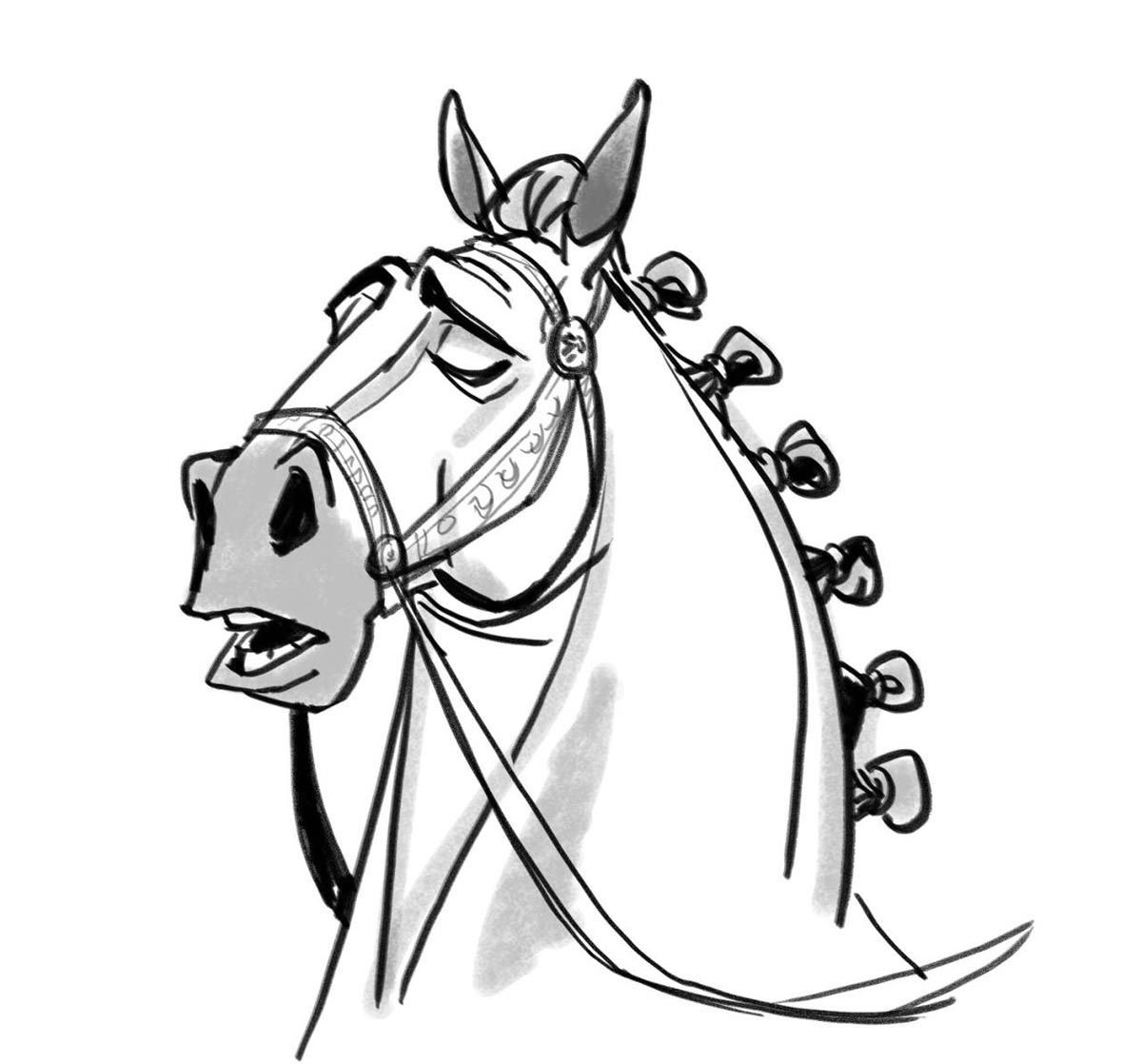 Конь из рапунцель картинки