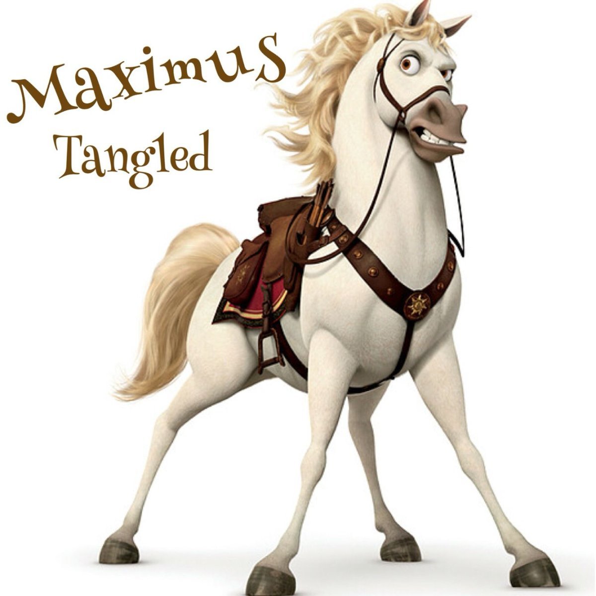 Рапунцель конь Максимус gif