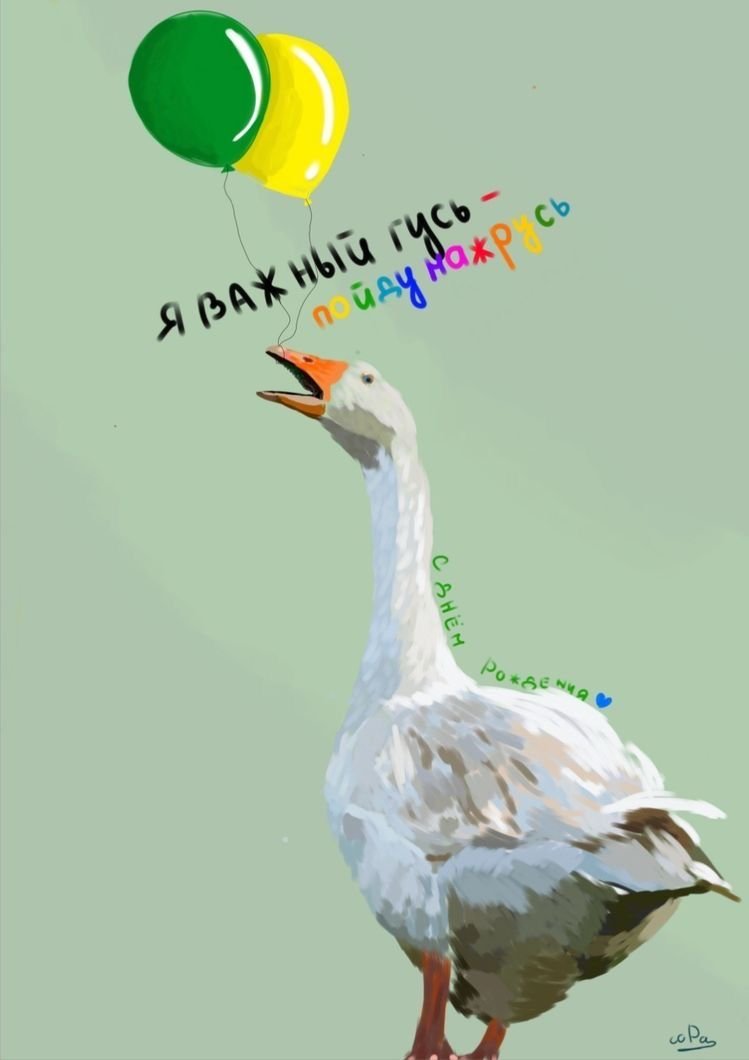 С днем рождения Гусь
