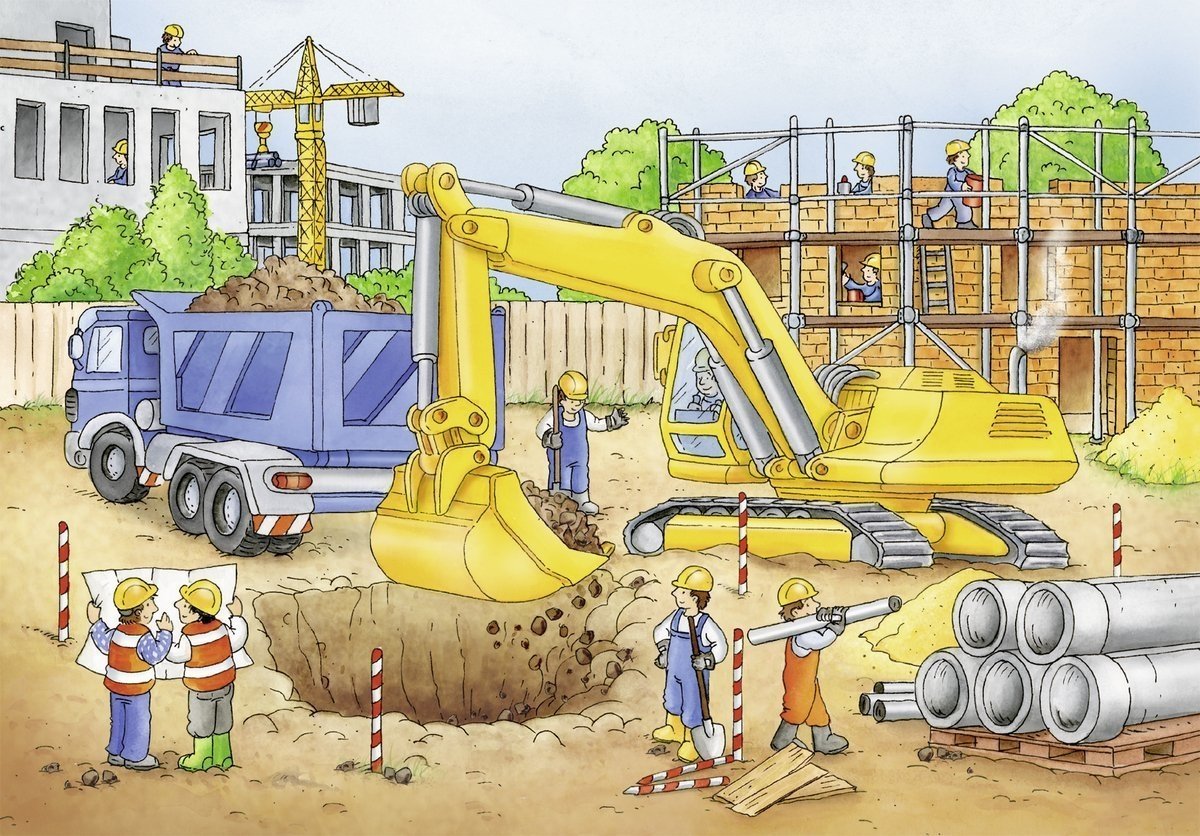 Малыш на стройке