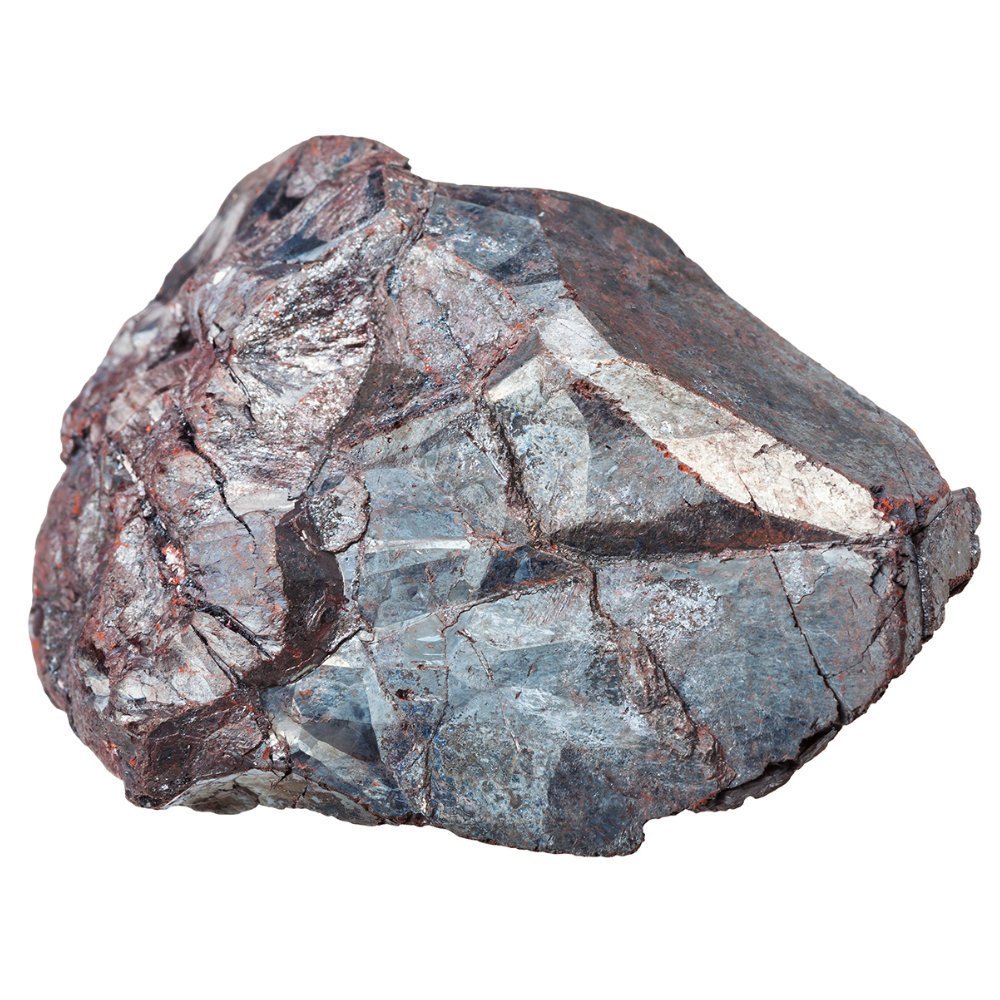 Железная руда на белом фоне