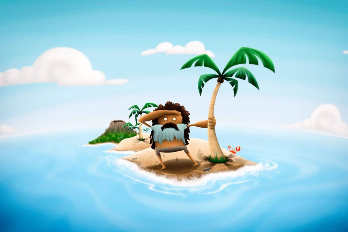 Остров мультяшный