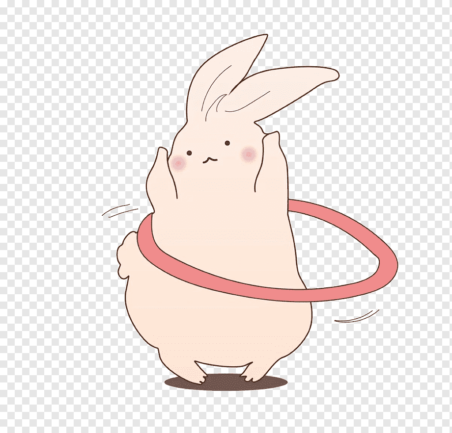Пухлый кролик арт