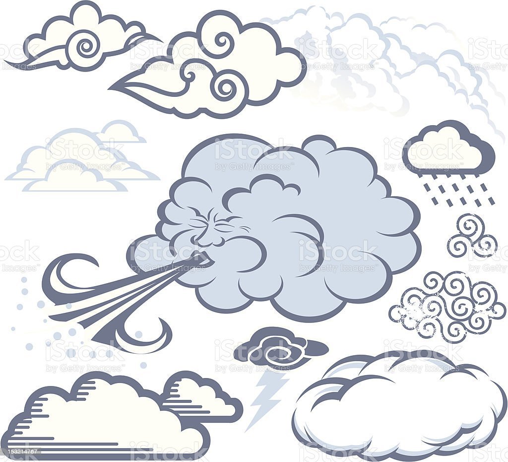 Туча дует ветер