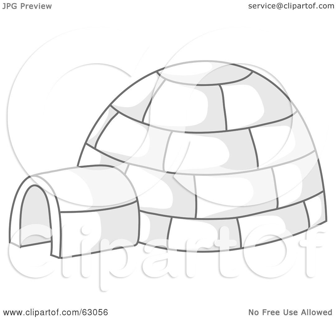Аппликация ледяного иглу