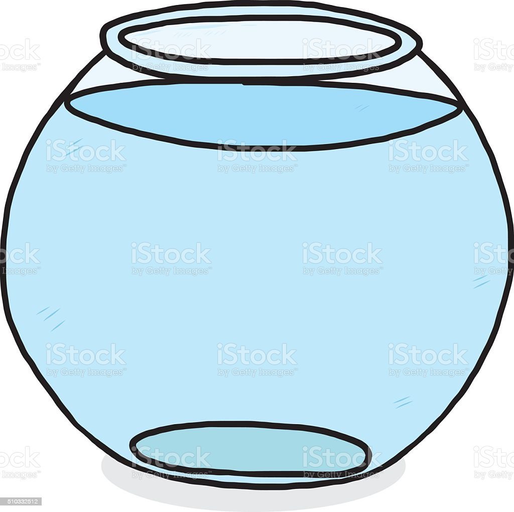 Трафарет круглого аквариума