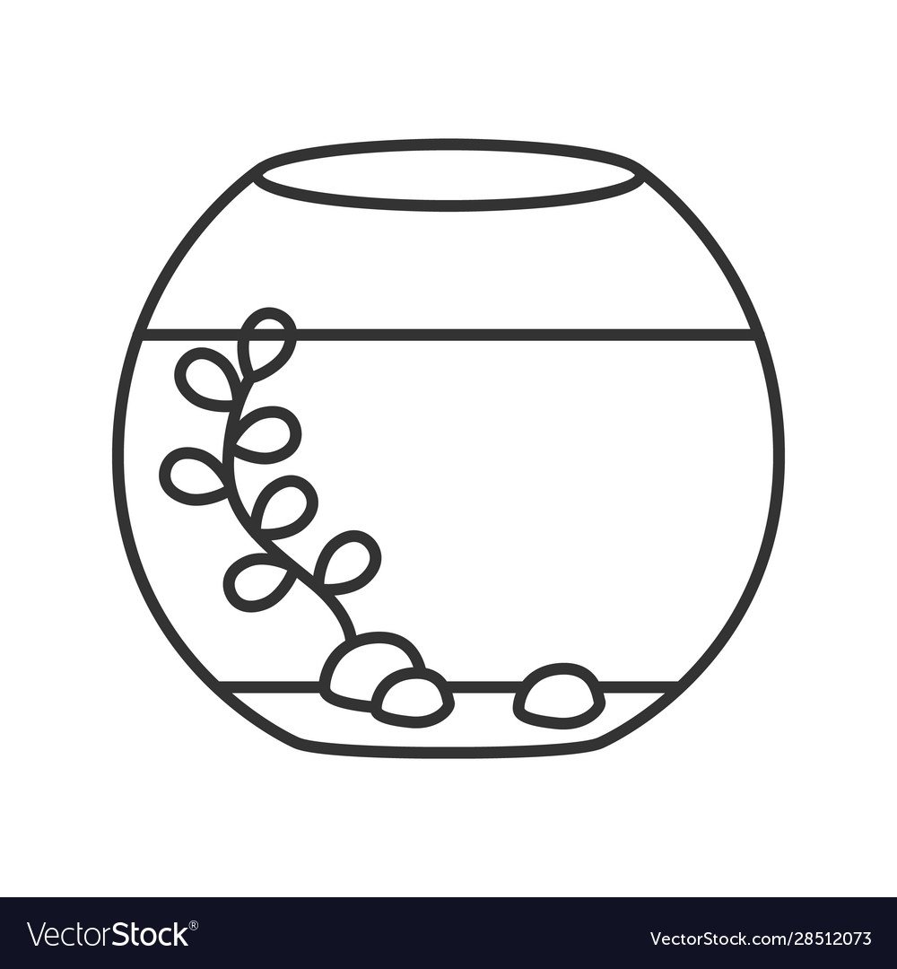 Трафарет аквариума для рисования