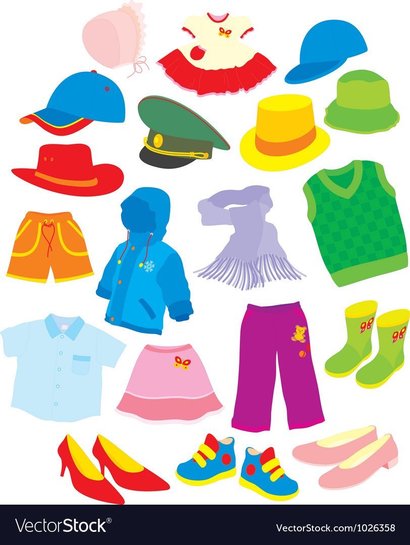 Летняя одежда вектор