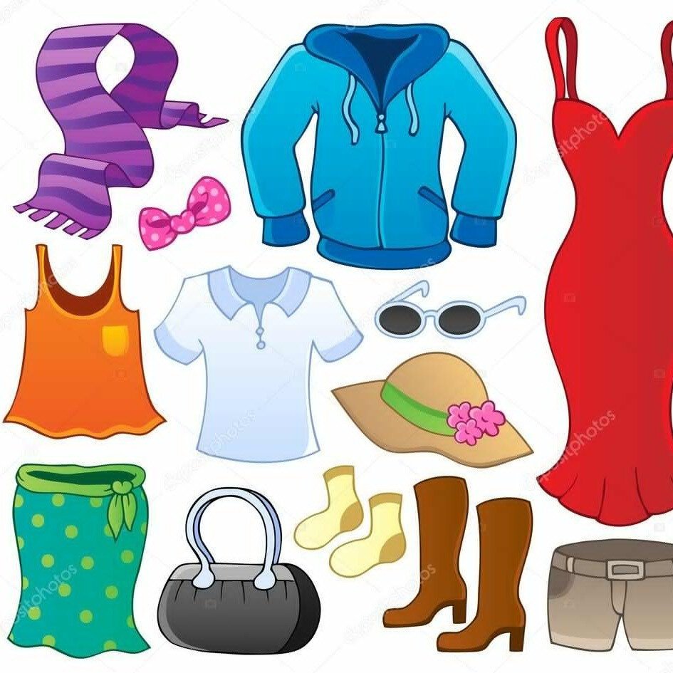 Одежда обувь картинки для детей