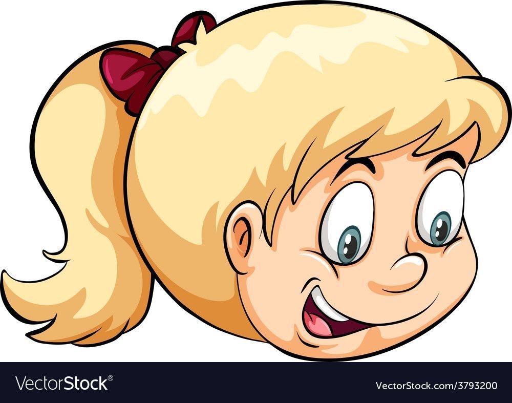 Векторные лица детей