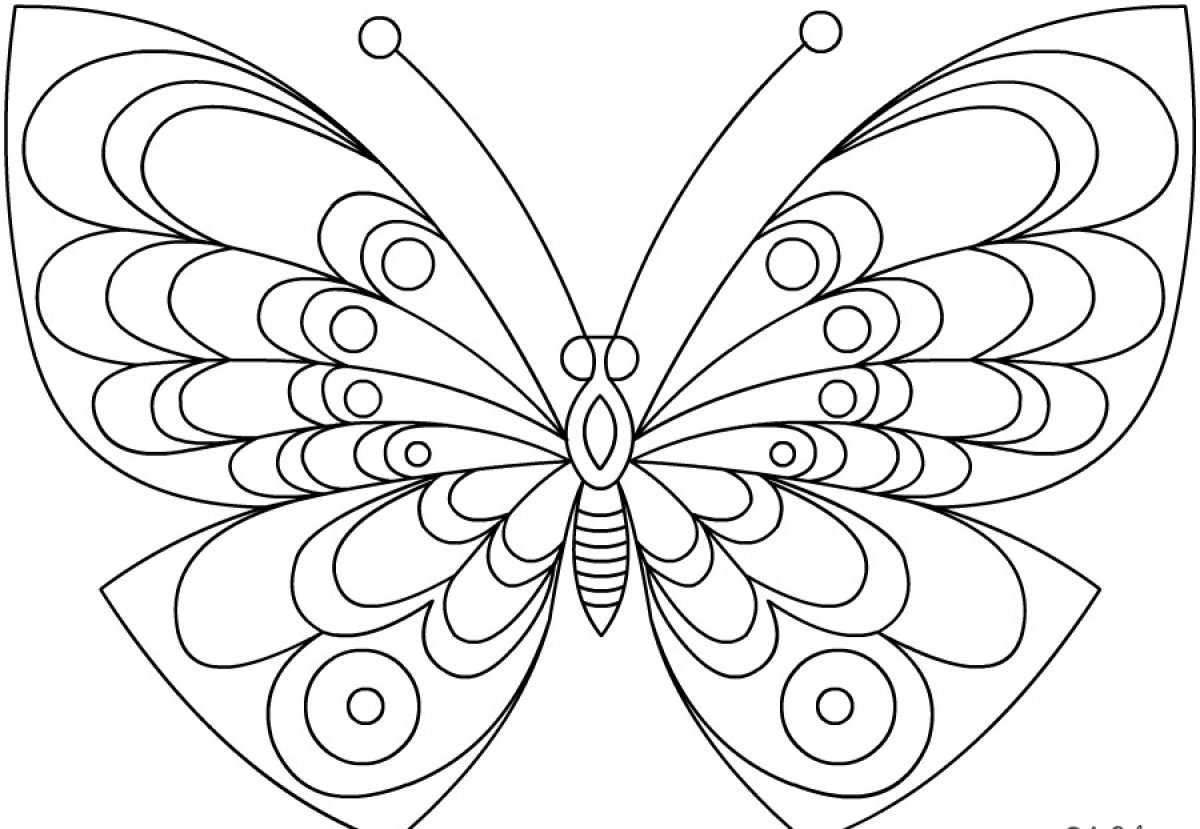 Трафареты бабочки