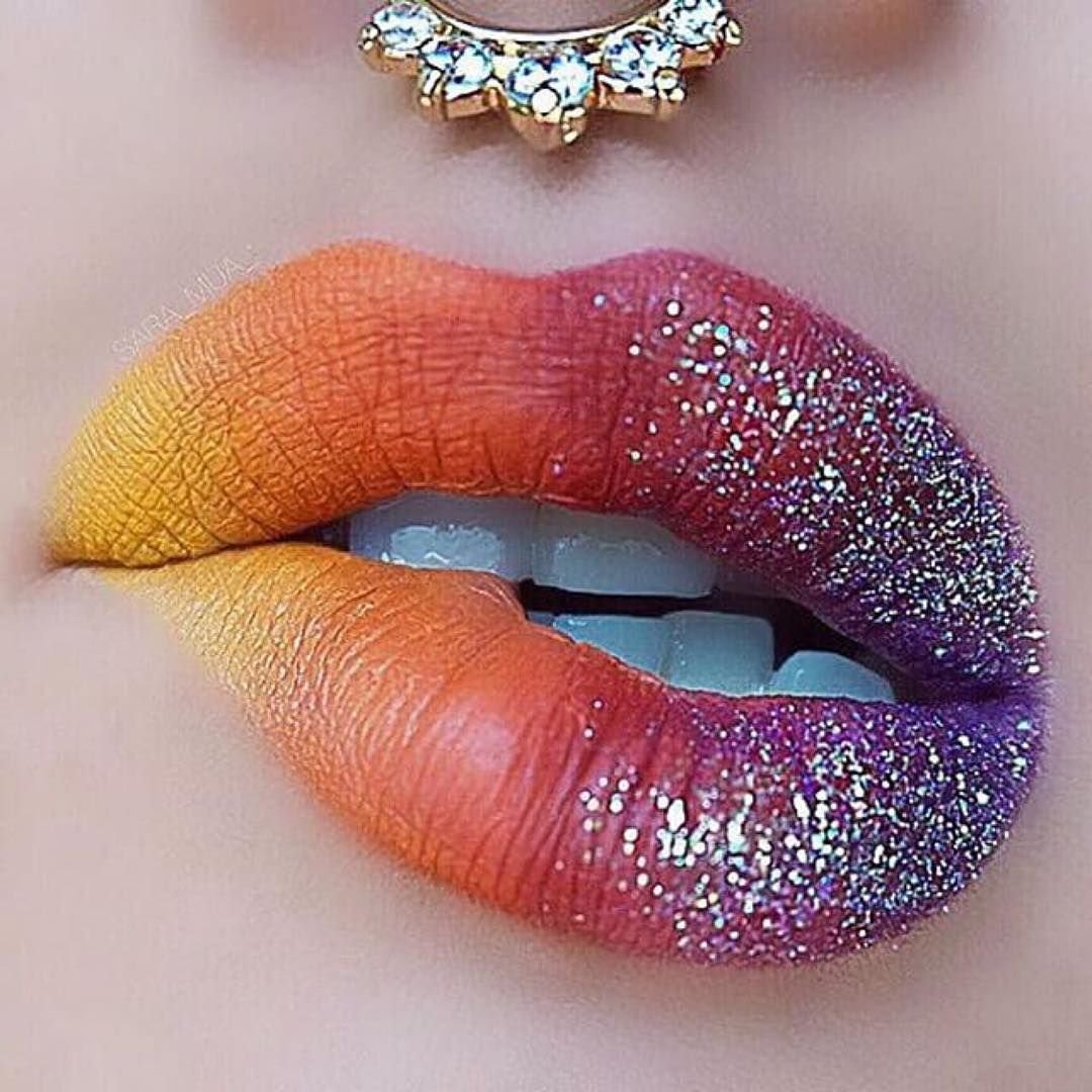 Красивые накрашенные губы