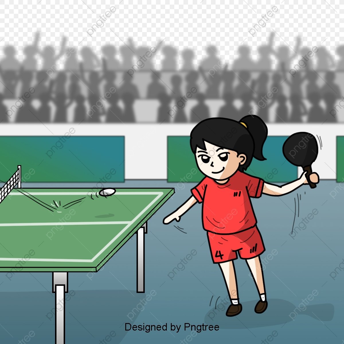 Настольный теннис рисунок