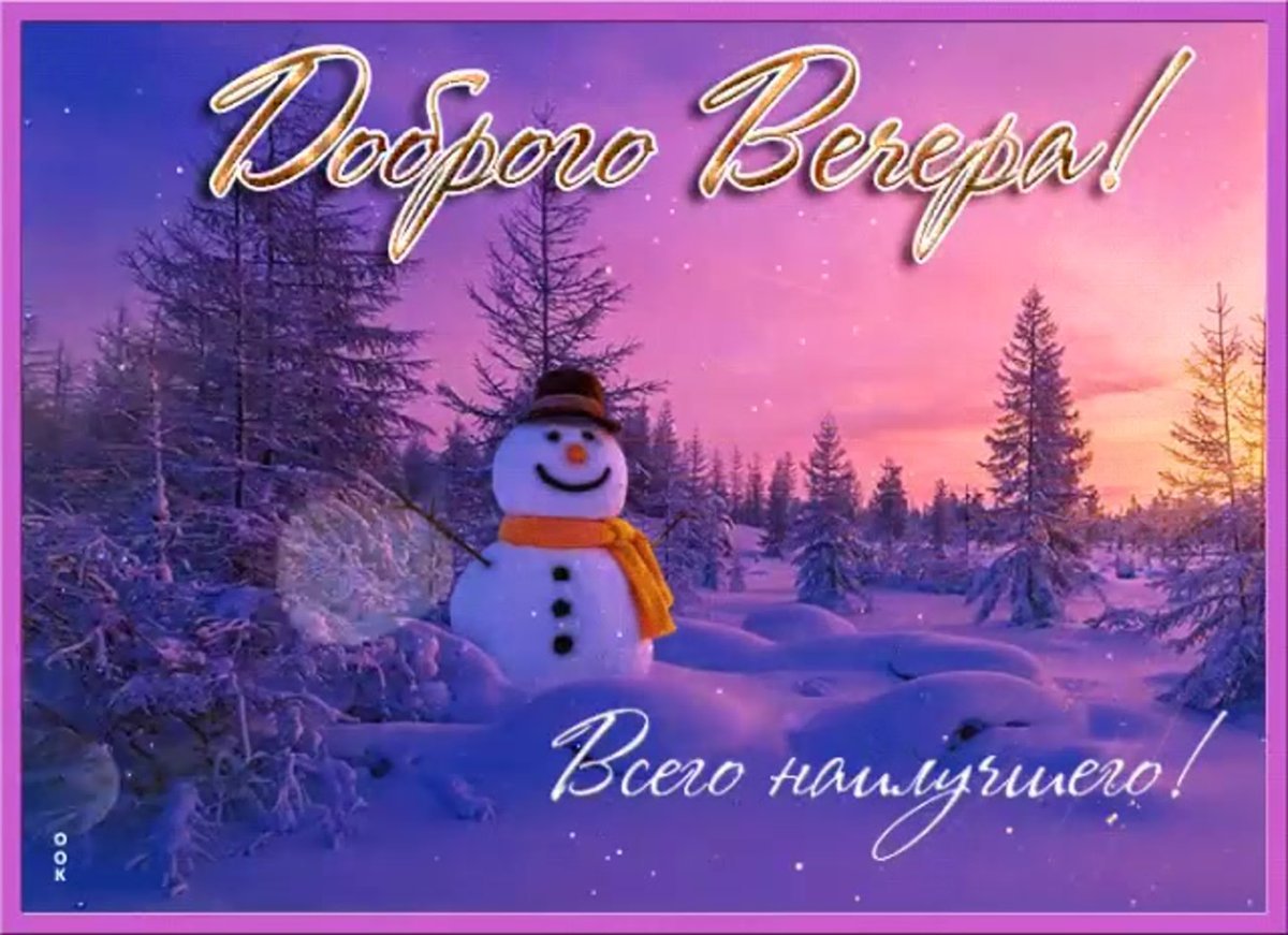 Зимний вечер картинки прикольные