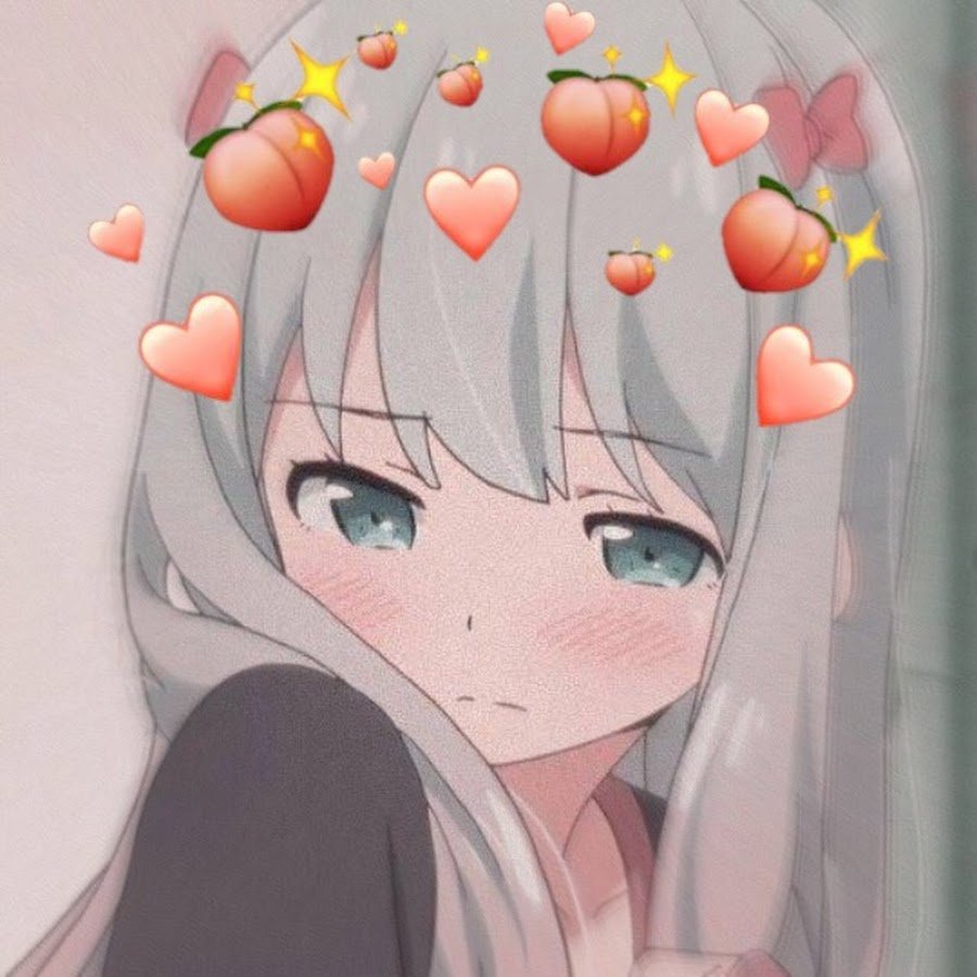 Аниме девочка с сердечком