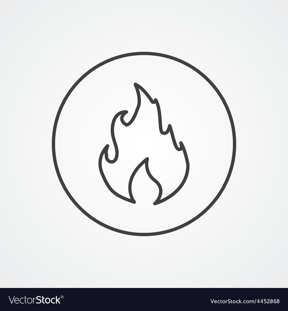 Огонёк тату эскиз