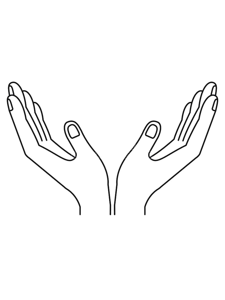 Рука раскраска