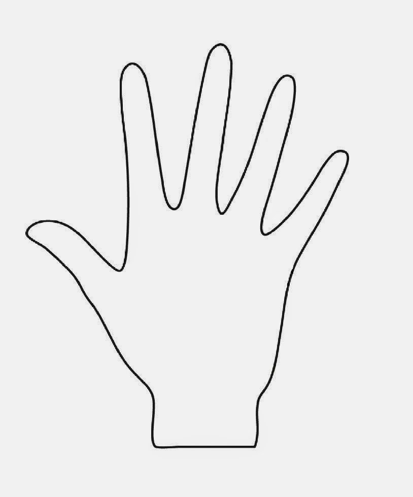 Разноцветные детские ладошки