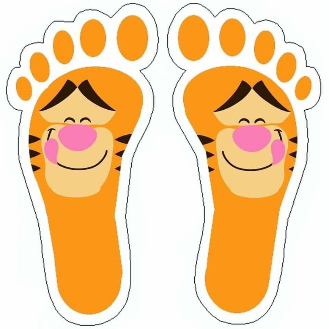 Контур руки ребенка и взрослого