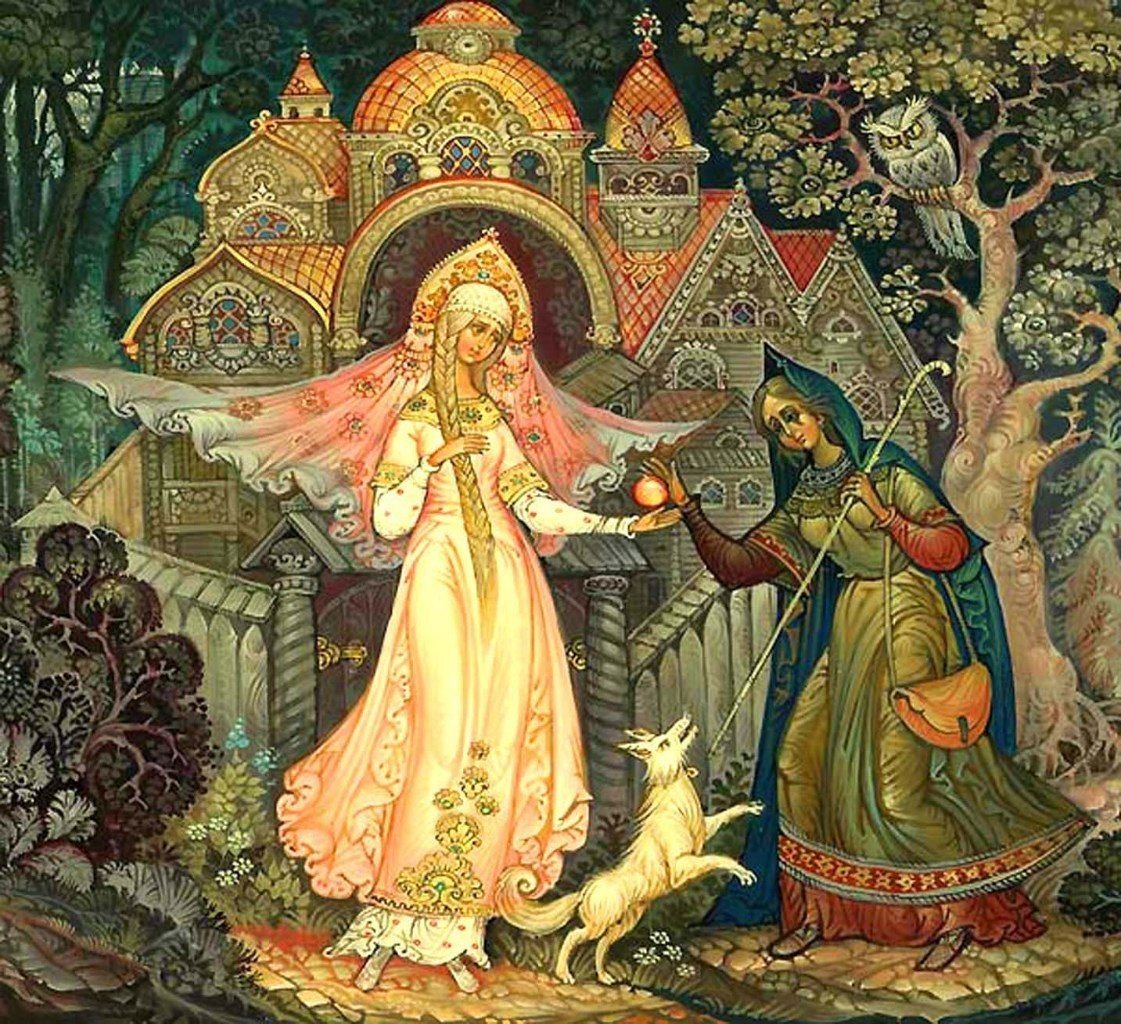 Иллюстрации ю Васнецова как на тоненький ледок