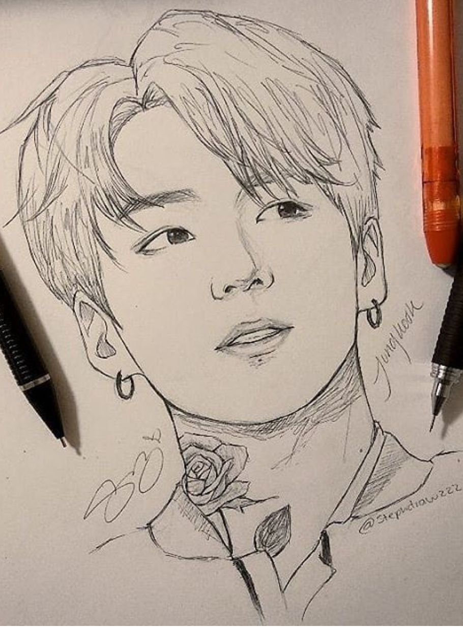 BTS для срисовки Чон Чонгук