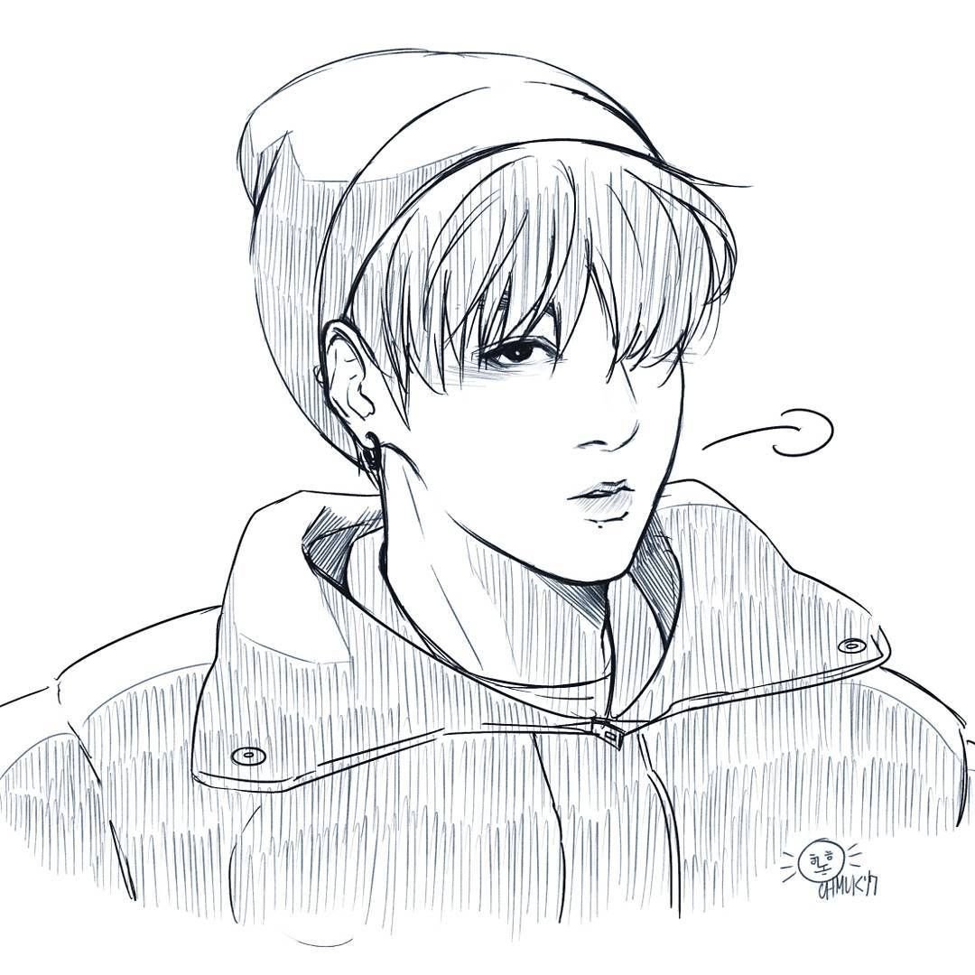 Раскраска Джей Хоуп