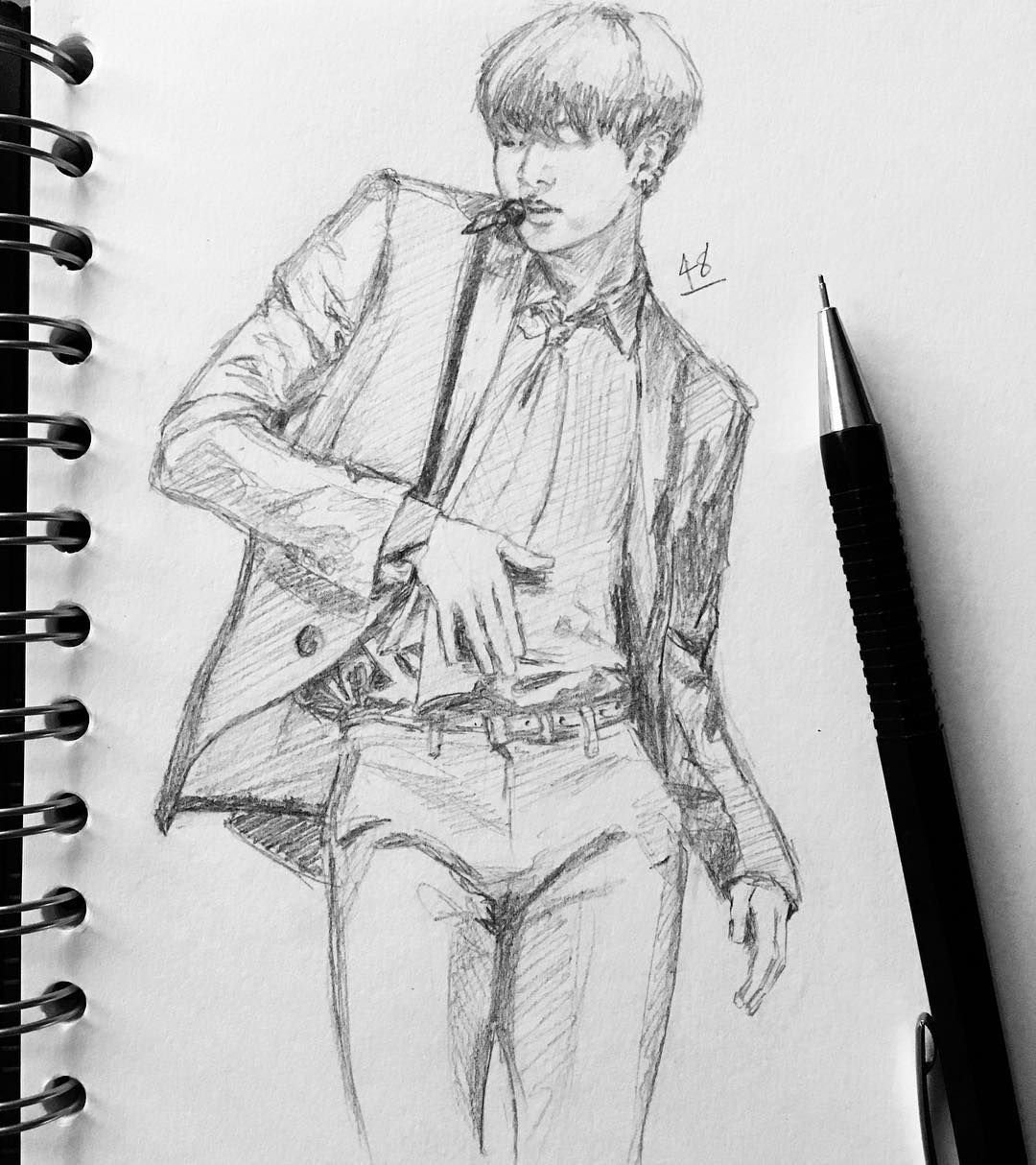 БТС аниме скетч