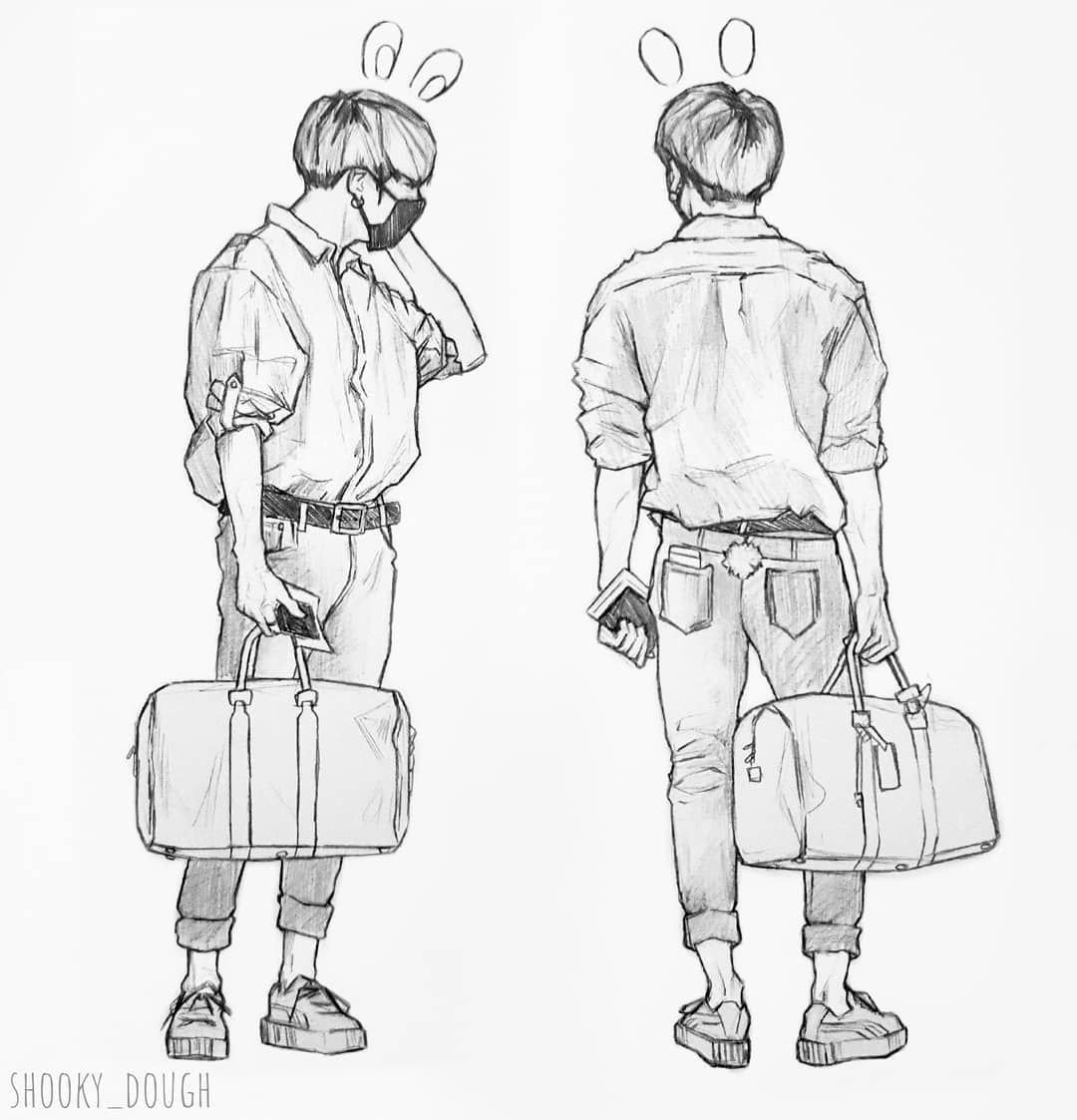 Наброски БТС В полный рост