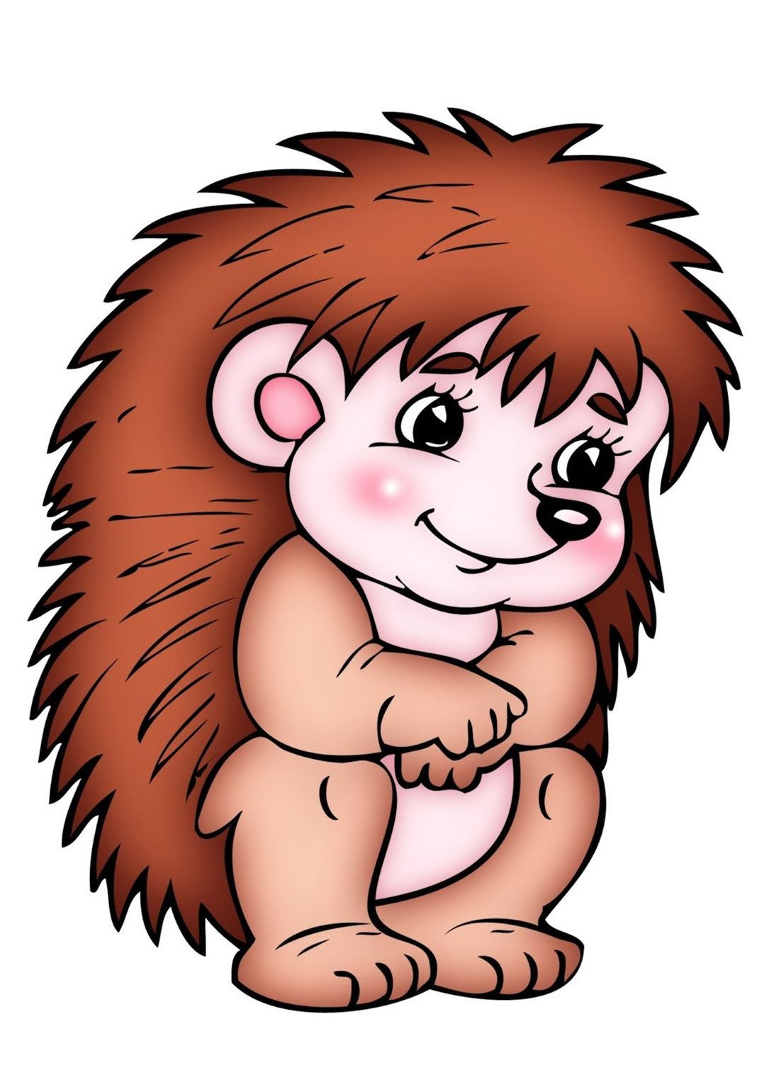 Ежик рисунок