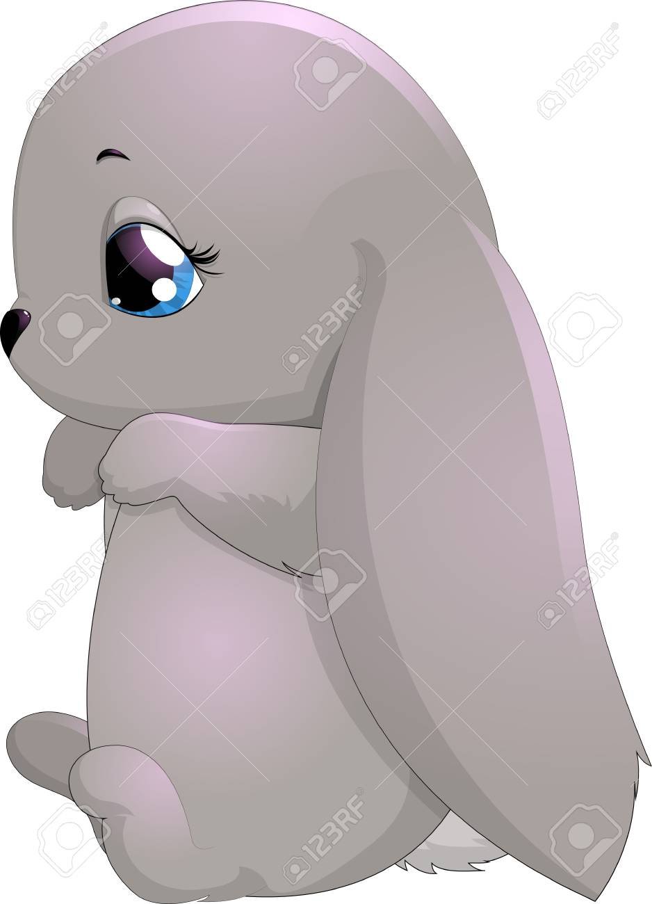 Кролик с закрытыми глазами