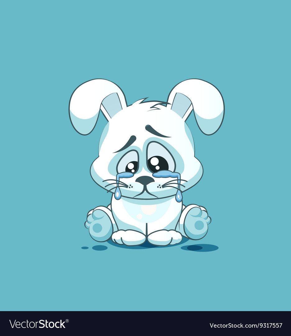 Картин Зайка плачет