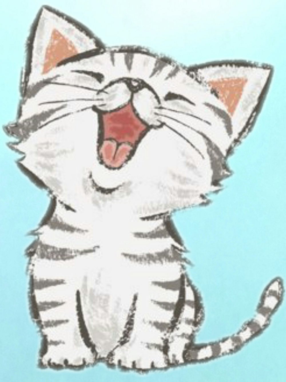 Картинки кошек для срисовки