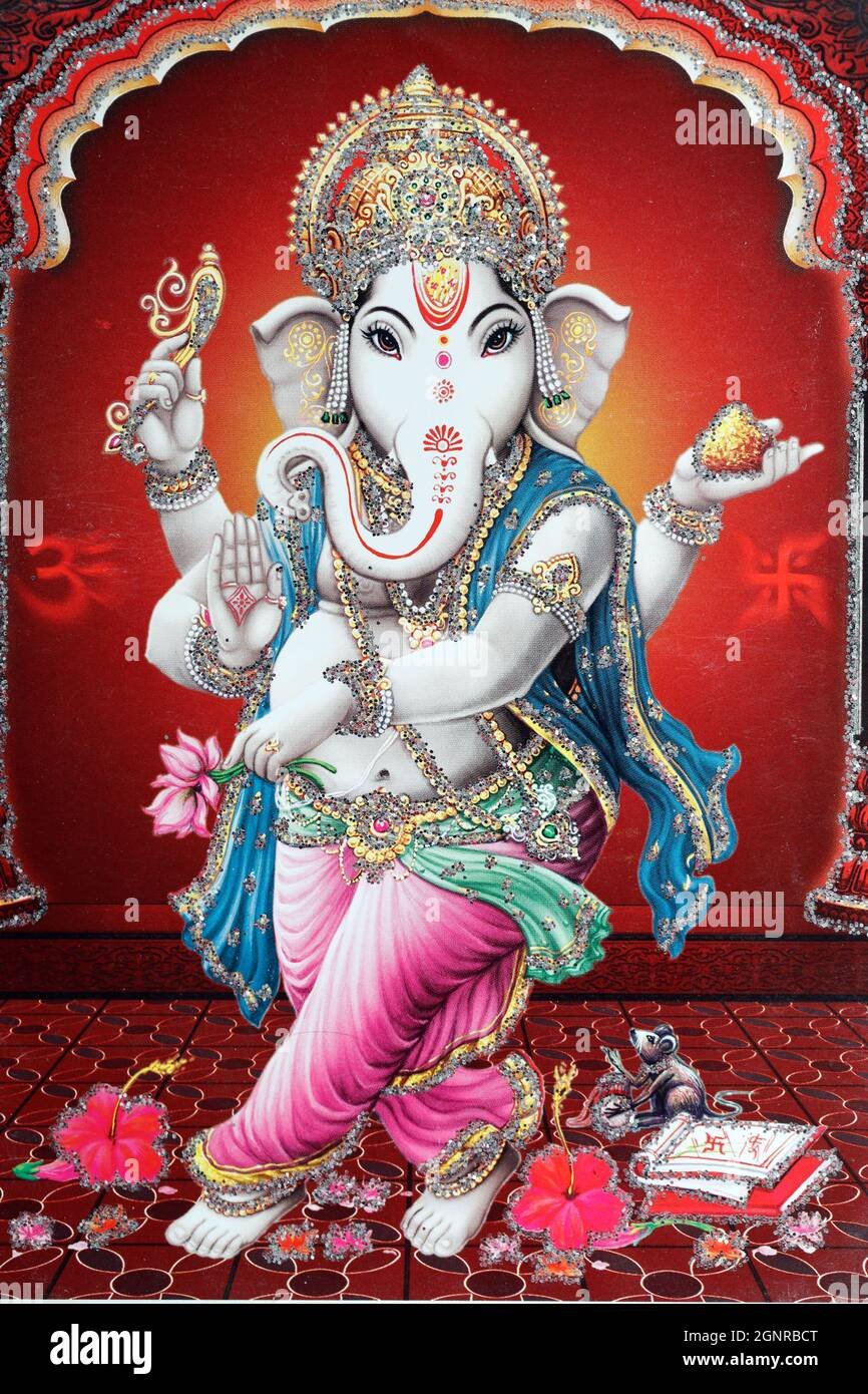 Ганеша индийский Многорукий Бог