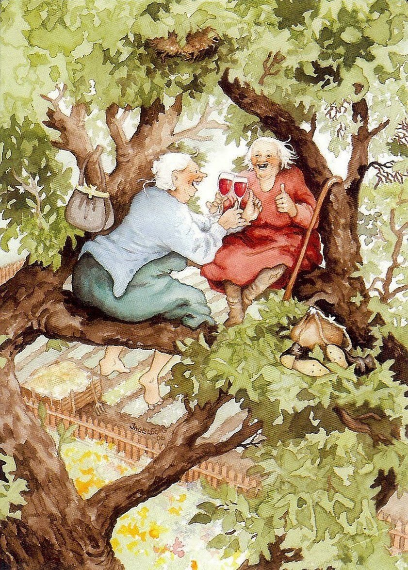 Приколы про старушек подружек