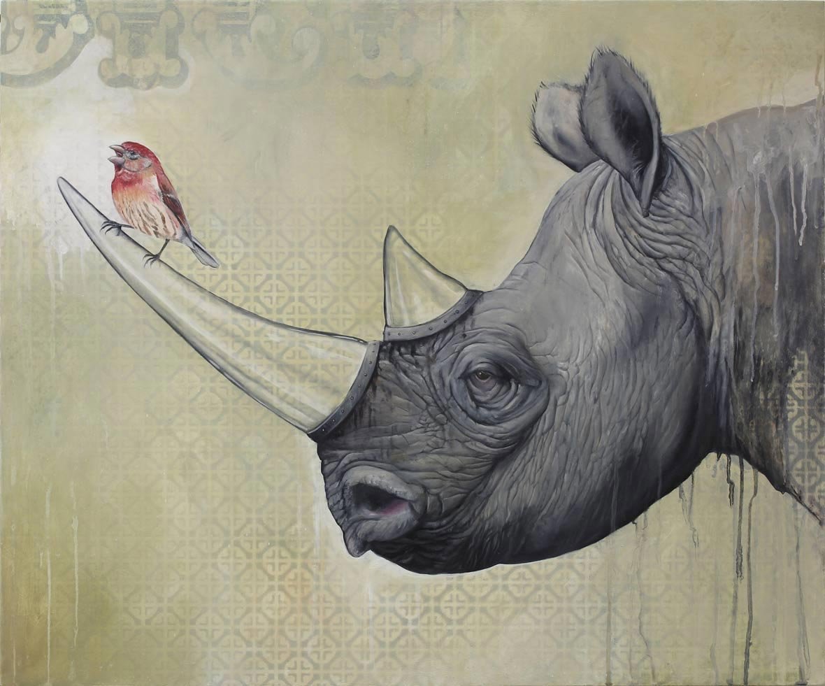 Носорог картина