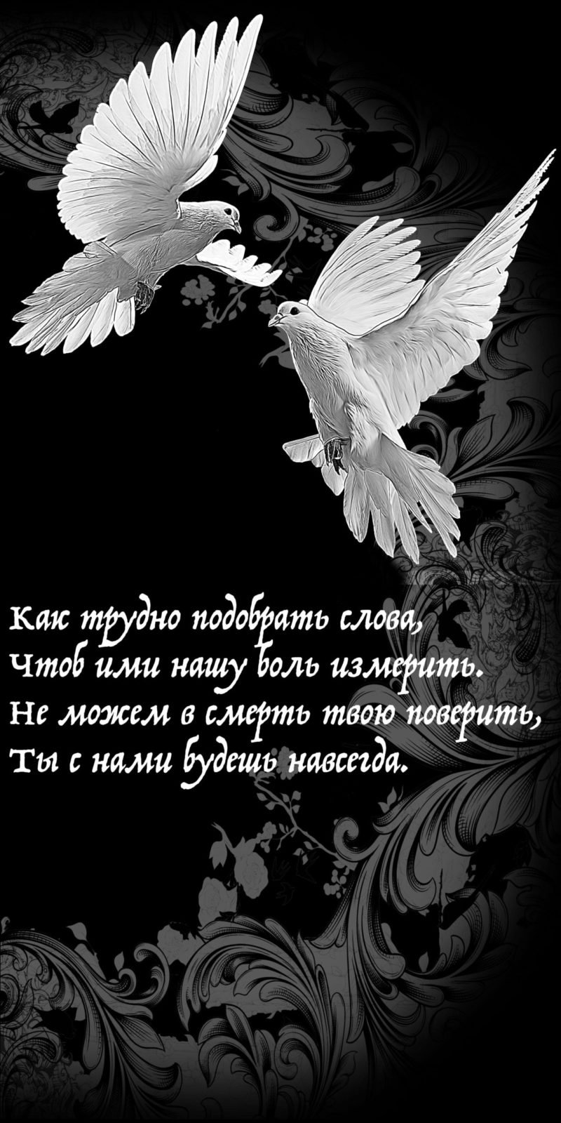 Надписи на могильных памятниках с обратной стороны