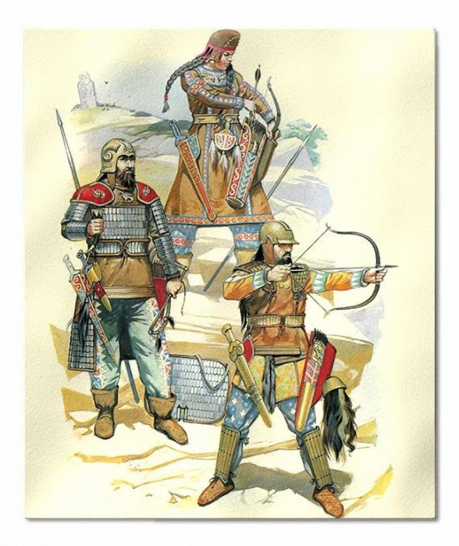 Киммерийцы, Скифы сарматы аланы