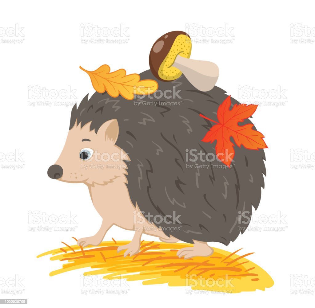 Ежик живопись