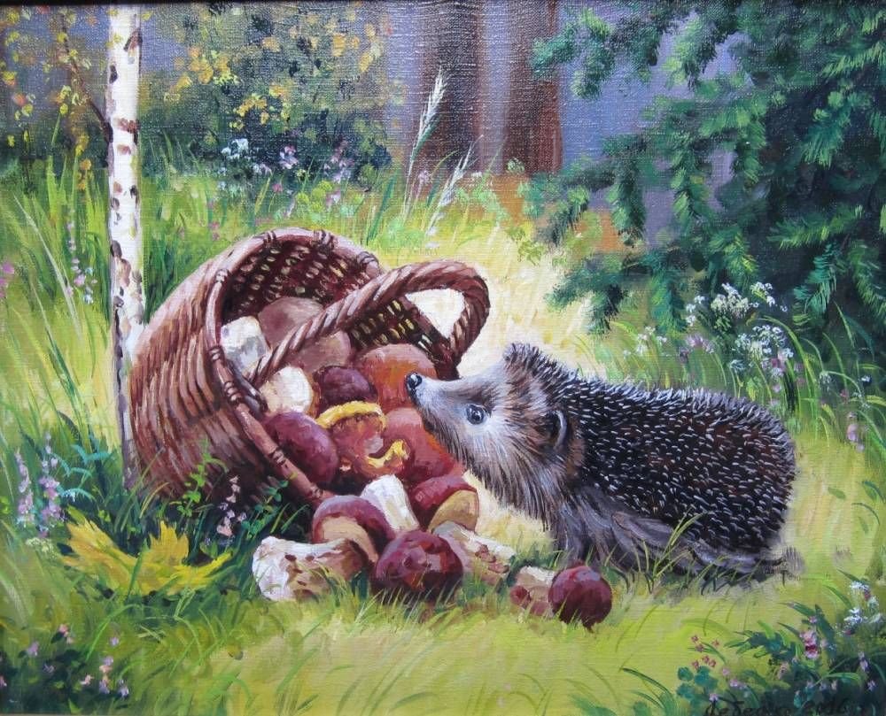 Лось ест мухоморы