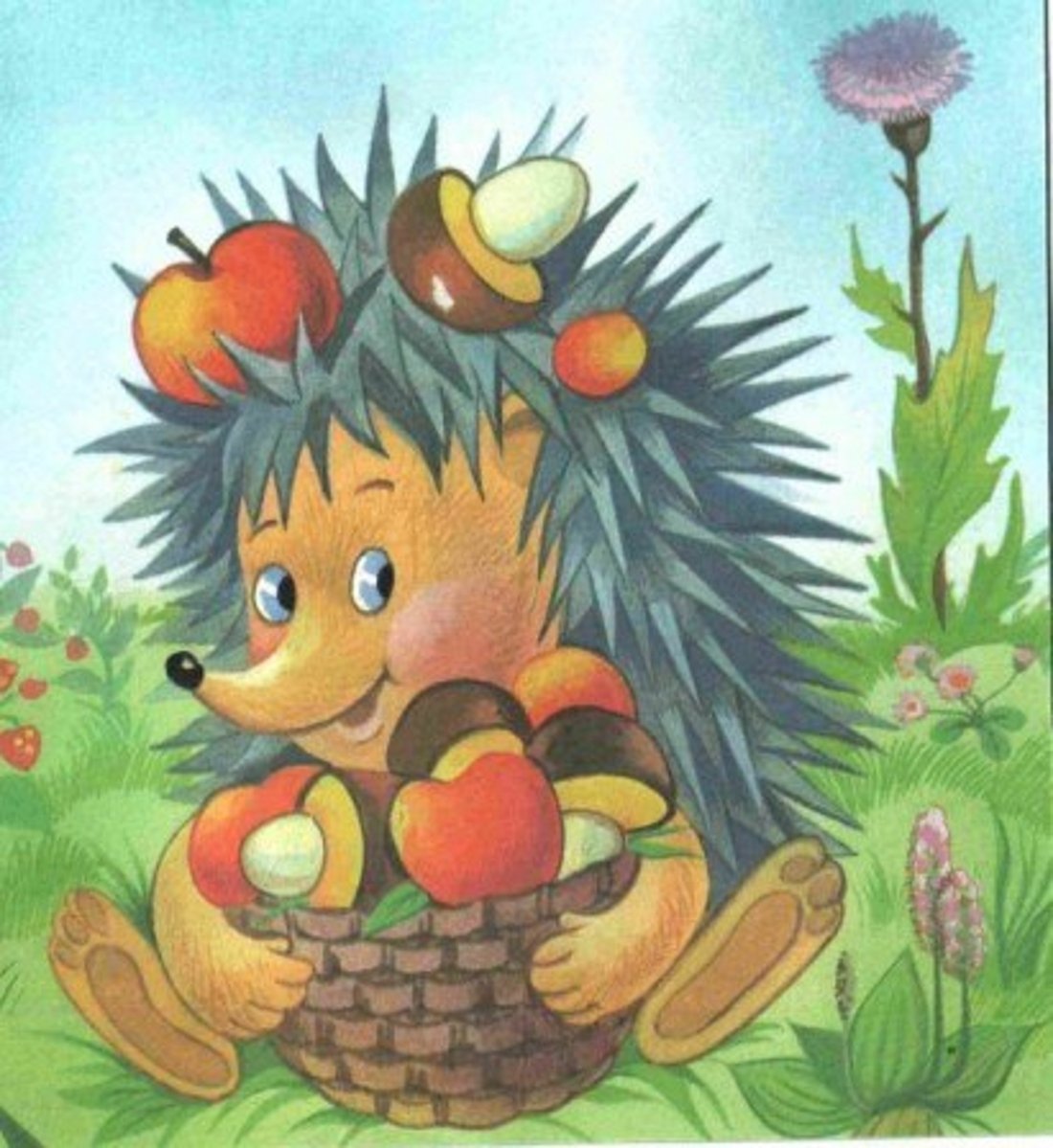 Ежик мультяшный