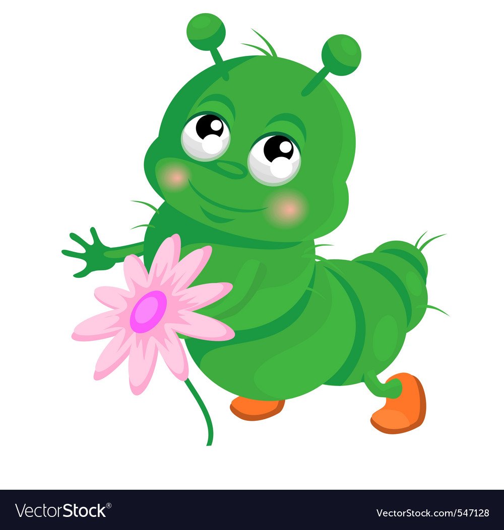 Аппликация гусеница