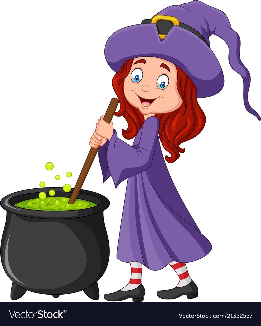 Ведьма рисунок