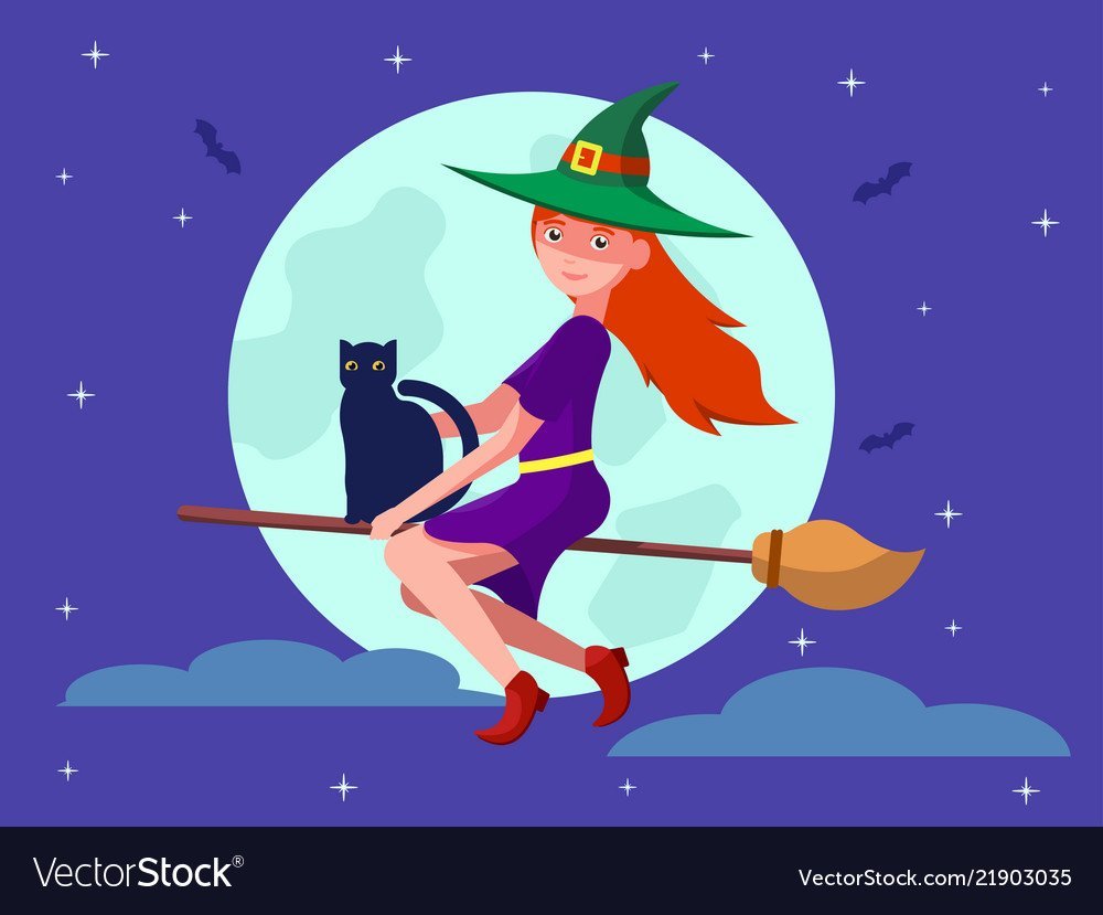 Три мультяшные ведьмочки